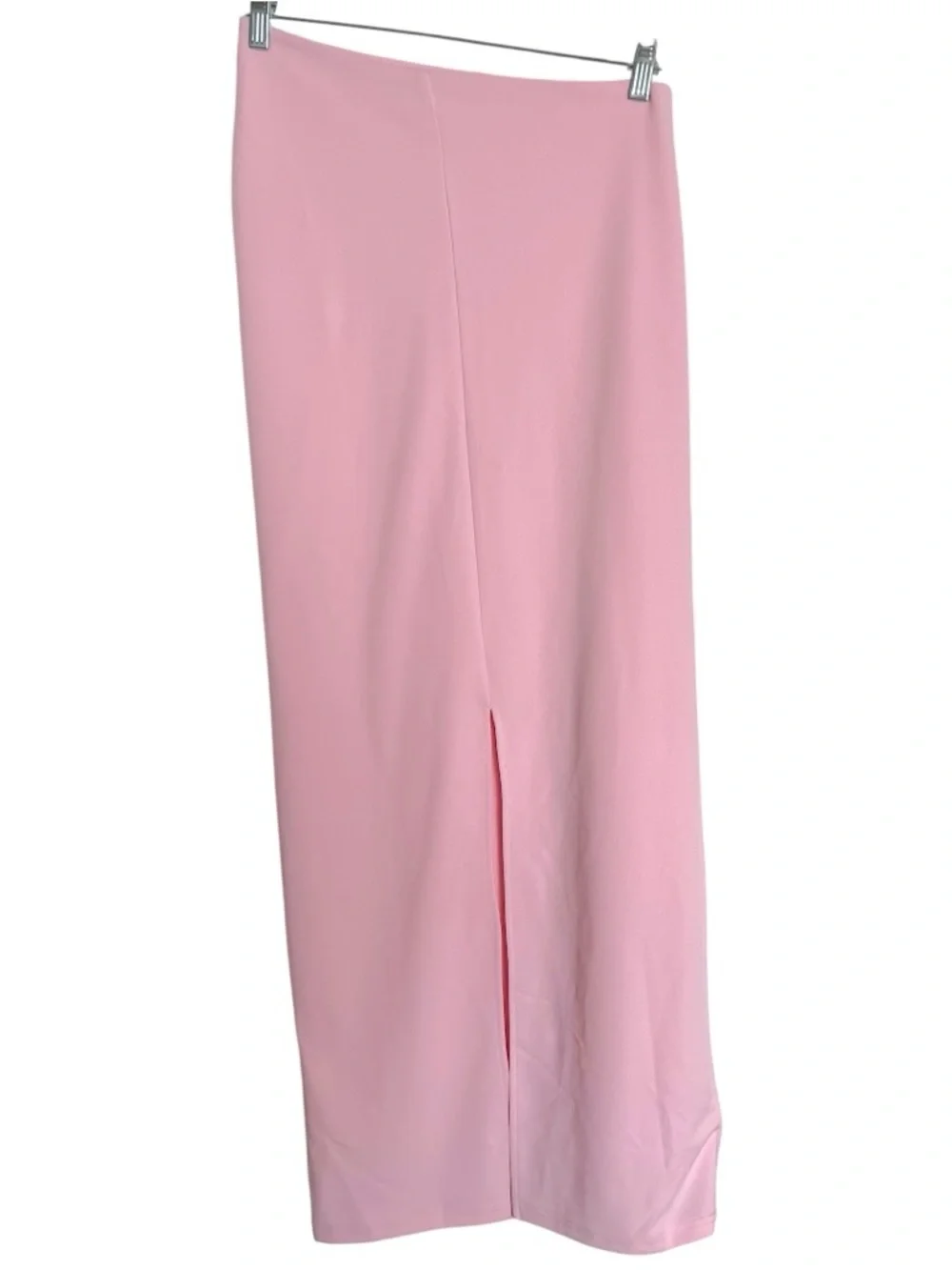White Fox Pink Asymmetrical Hip Back Slit Maxi SKIRT Medium Best